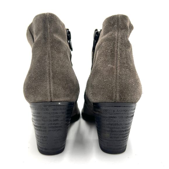 Paul Green Delgado Ankle Booties Gray Suede Size 6.5 - Picture 3 of 8